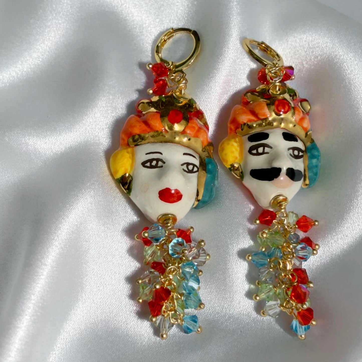 Sicilian Moor’s Head Earrings