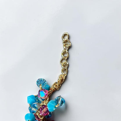 Moor’s Charm – Sicilian Ceramic Testa di Moro & Turquoise Crystal Bracele