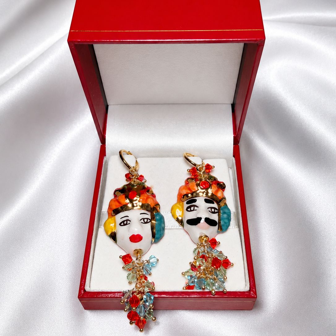 Sicilian Moor’s Head Earrings