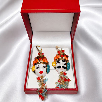 Sicilian Moor’s Head Earrings